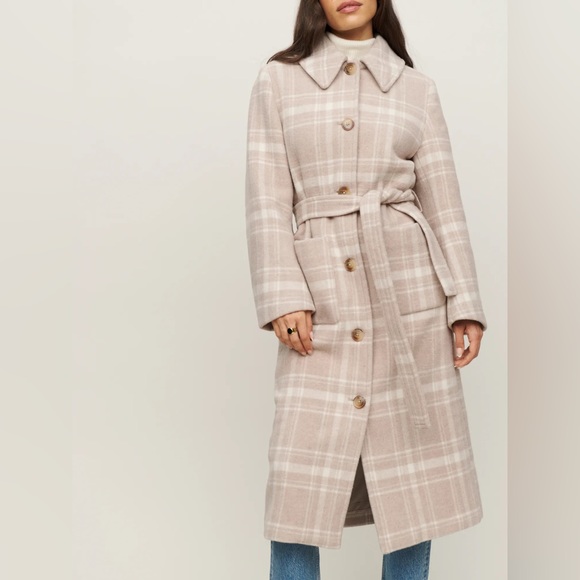 Reformation Middlefield Plaid Coat - Picture 3 of 11